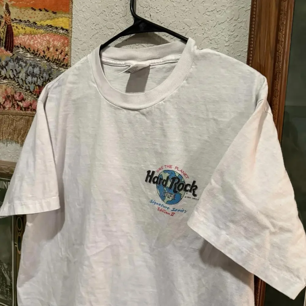 Vintage 1991 Hard Rock Cafe Trippy Psychedelic Art Shirt John Lennon Size XL - Picture 7 of 8